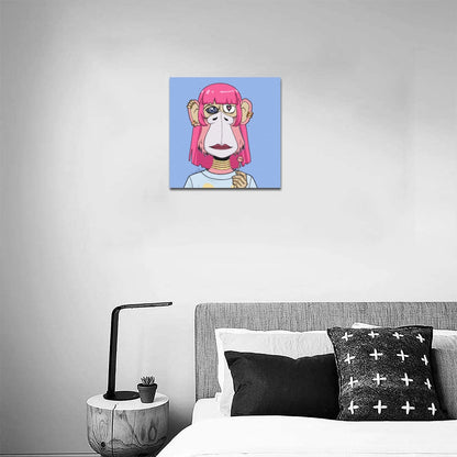 Monkey lady with lollipop