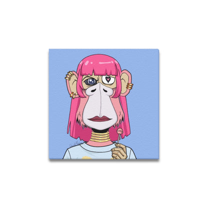Monkey lady with lollipop