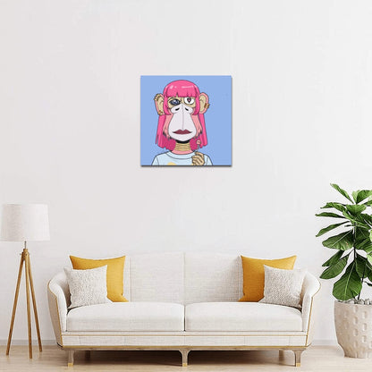 Monkey lady with lollipop