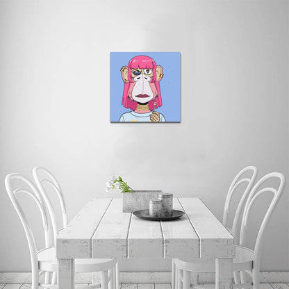 Monkey lady with lollipop