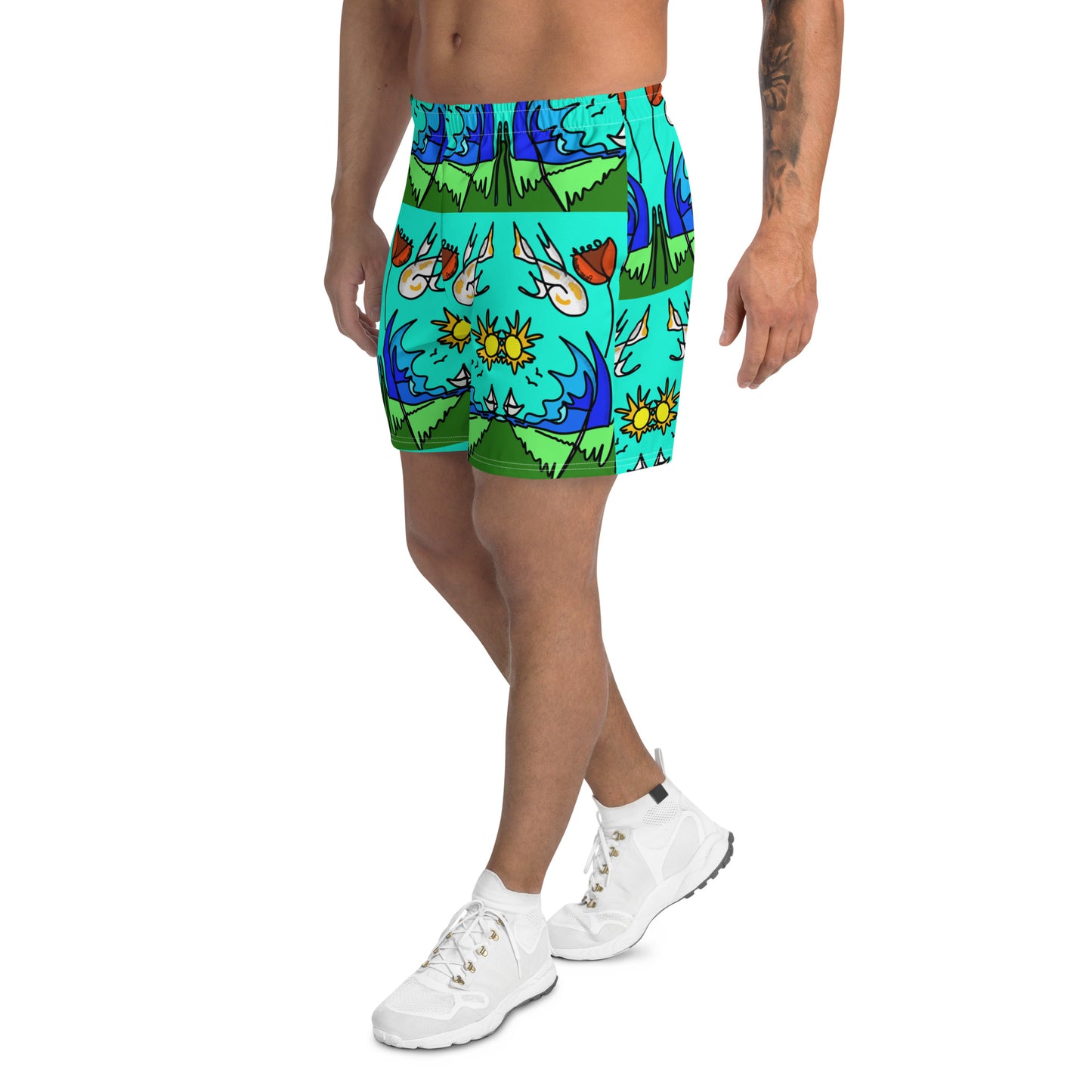 Recycled sports shorts for men