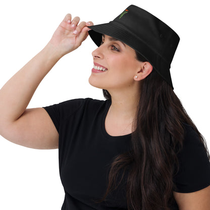 Flores marinas naranjas Sombrero tipo pescador