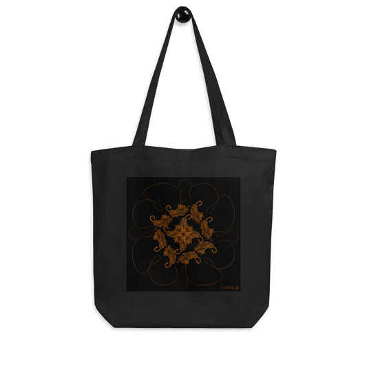 Mandala tiger print. Ecobolsa by aQuartmarina.