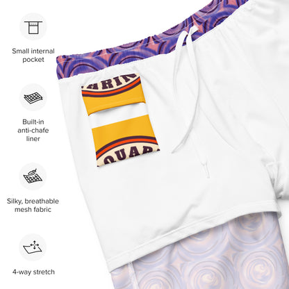 Bañador reciclado, wave print all over, by Aquartmarina.