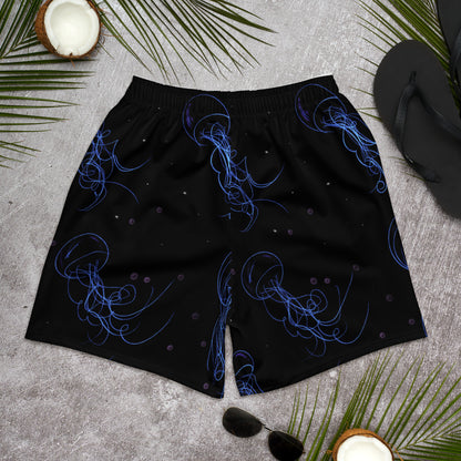 Medusas Black by Aquartmarina Recycled sports shorts for men