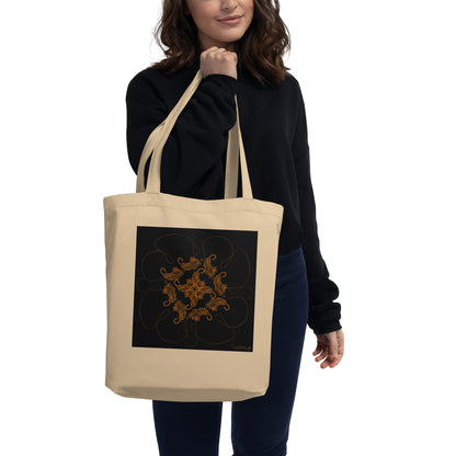 Mandala tiger print. Ecobolsa by aQuartmarina.