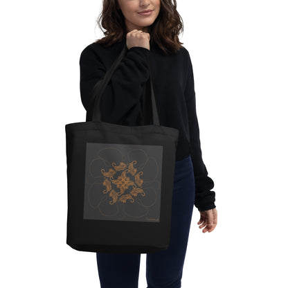 Mandala tiger print. Ecobolsa by aQuartmarina.