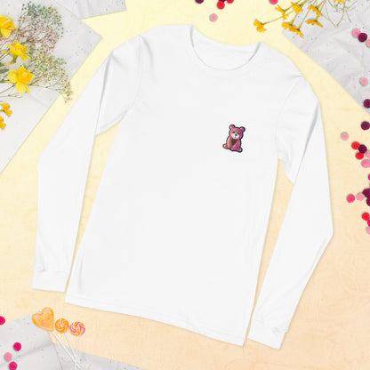 Teddy retro bear 🐻 Camiseta manga larga unisex