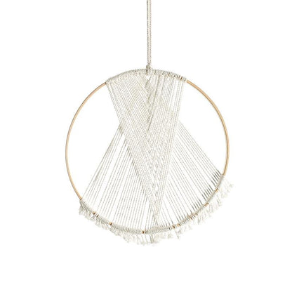 Handmade Round Cotton Yarn Wall Hanging Macrame